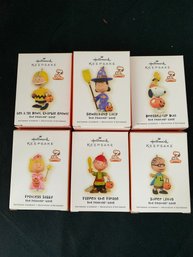 Hallmark Keepsake Ornaments 2009 Halloween The Peanuts Gang Group Of ~6