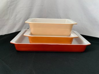 Pyrex Earth Tones Bakeware Set ~3 Pieces
