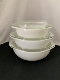 Pyrex Opal Bake Ware Round Casserole Set ~6 Pieces