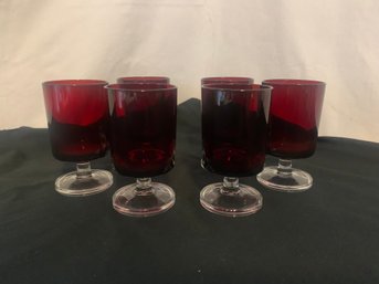 Arcoroc Luminarc Ruby Red 4' Glasses Group Set
