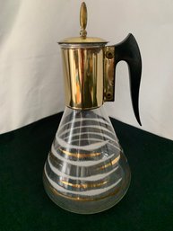 Vintage Fred Press Corning Glass Coffee Carafe