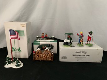 Department 56 Snow Village Group Of Accessories ~4