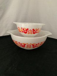Pyrex Friendship Cinderella Mixing Bowls ~2 Pieces
