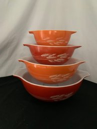Pyrex Autumn Harvest Cinderella Bowl Set ~4 Bowls