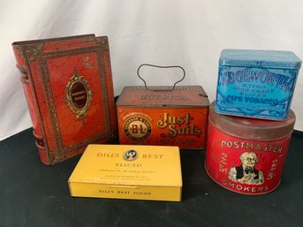 Group Of ~5 Tobacco/Biscuit Tins