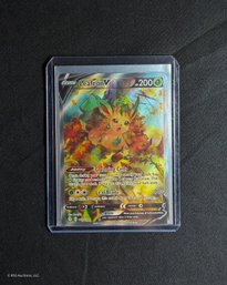2021 Pokemon Sword & Shield: Evolving Skies Leafeon V Trading Card
