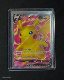 2020 Pokemon Sword & Shield: Vivid Voltage Pikachu V Trading Card