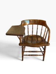 Antique Oak Windsor Writing-Arm Chair