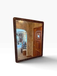Large Ornate Gold-Tone Wall Mirror