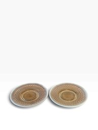 Vintage Opalescent Glass Dessert Plates