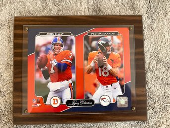John Elway & Peyton Manning Denver Broncos Legacy Collection Wall Plaque