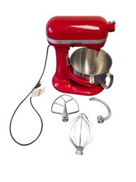 KitchenAid Professional 600 6-Quart Stand Mixer  Red  575 Watts