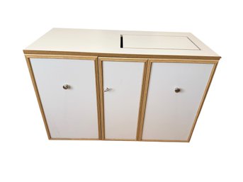 Folding Sewing & Quilting Craft Cabinet With Machine Lift & Storage