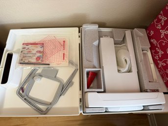 Husqvarna Viking Embroidery Unit  Complete In Original Case & Box With Hoops & Accessories