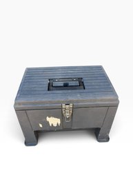 Stack-On Tool Box / Step Stool With Removable Tray