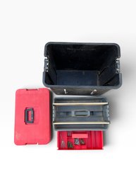 Large Rolling Tool Box With Removable Tray