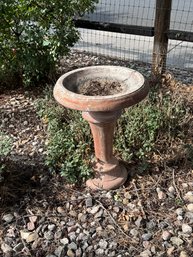 Large Rustic Pedestal Birdbath / Garden Accent  Heavy Outdoor Dcor