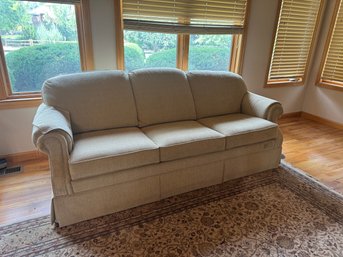 Genuine La-Z-Boy Upholstered 3-Seat Sofa  Neutral Beige