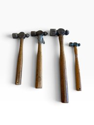 Vintage Ball-Peen Hammer Lot  4 Pieces