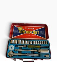 Vintage Coast To Coast 22-Piece Socket Set  Made In Japan