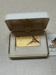 Stamper Black Hills Gold Pheasant Money Clip  Original Box