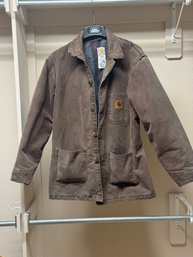 Vintage Carhartt Brown Blanket-Lined Chore Coat Work Jacket  Men's Medium