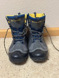 Columbia Men's Insulated Winter/Snow Boots  Size 9  Blue & Yellow