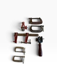 Assorted C-Clamps & Specialty Clamps  7 Piece Lot