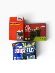 Assorted Heavy-Duty Trash & Lawn Bags  3 Boxes