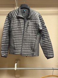 Eddie Bauer First Ascent Men's Down Puffer Jacket  Gray  Medium