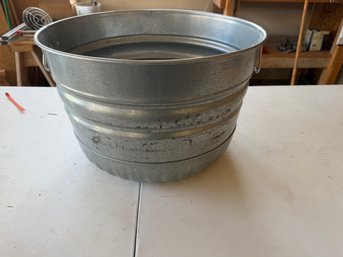Large Galvanized Metal Tub With Handles