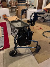 NOVA 3-Wheel Rolling Walker With Seat & Basket