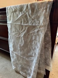 Robert Allen 'Innocencia' Ivory Embroidered Sheer Curtain Panel