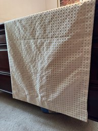 Ivory Checkerboard Sheer Curtain Panel