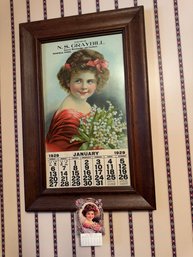 Original Antique 1929 N.S. Graybill Advertising Calendar  Richfield PA