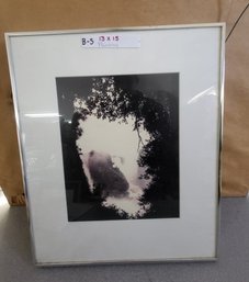 Framed Black And White Landscape Photo