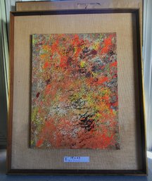 Textured Abstract Framed Painting