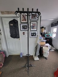 Vintage Style Wrought Iron Floor Candelabra