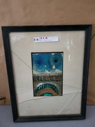 Framed Abstract Art Painting