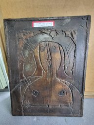 Hand Carved Decor On Metal