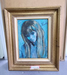 Framed Vintage Oil Painting On Board