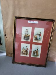 Vintage Lithograph Of Advertising Cards