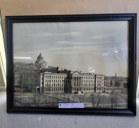 Vintage Framed Photograph Of College Jean-de-brebeuf In Montreal, Canada