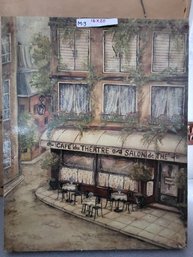 Painting Of Katie McRostie Paris Restaurant Cafe Set Of 2