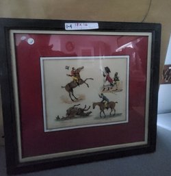 Henry Thomas Elken Hand Colored Etching From The Symptoms Series