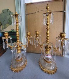 Pair Of Antique Candelabras
