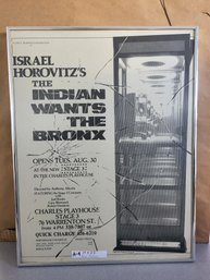 Framed Poster For A Theatrical Production Of Isreal Horovitz Play