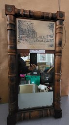 Vintage Cornwall Wood Product Wall Mirror