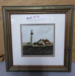 Framed Print Titled Above Portland Light B Doug Brega