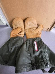 Vintage U.s. Military N-4B Flyers Extreme Cold Weather Mittens